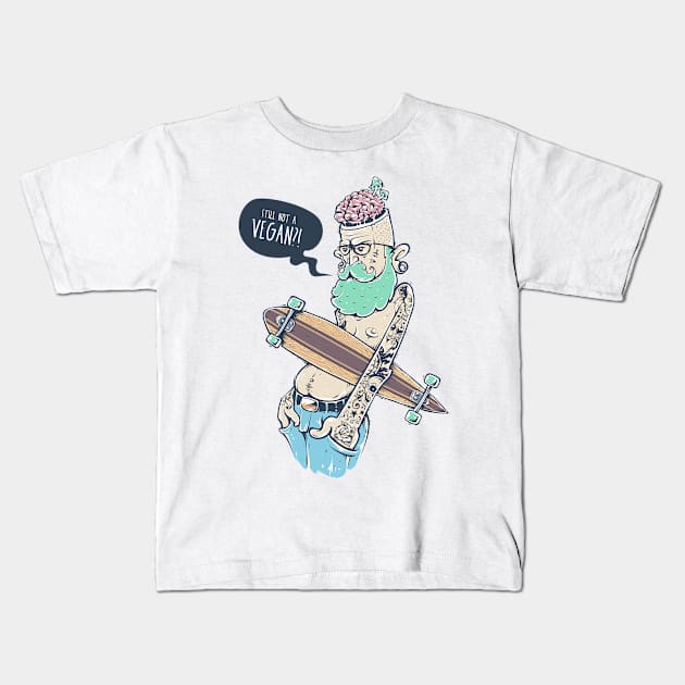 Still Not Vegan Kids T-Shirt by Vecster